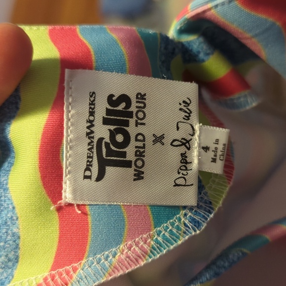 Pippa & Julie- Trolls World Tour dress size 4 - Picture 4 of 4